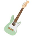 Fender / Fullerton Strat Uke Walnut Fingerboard White Pickguard Surf Green tF_[ EN ylXz