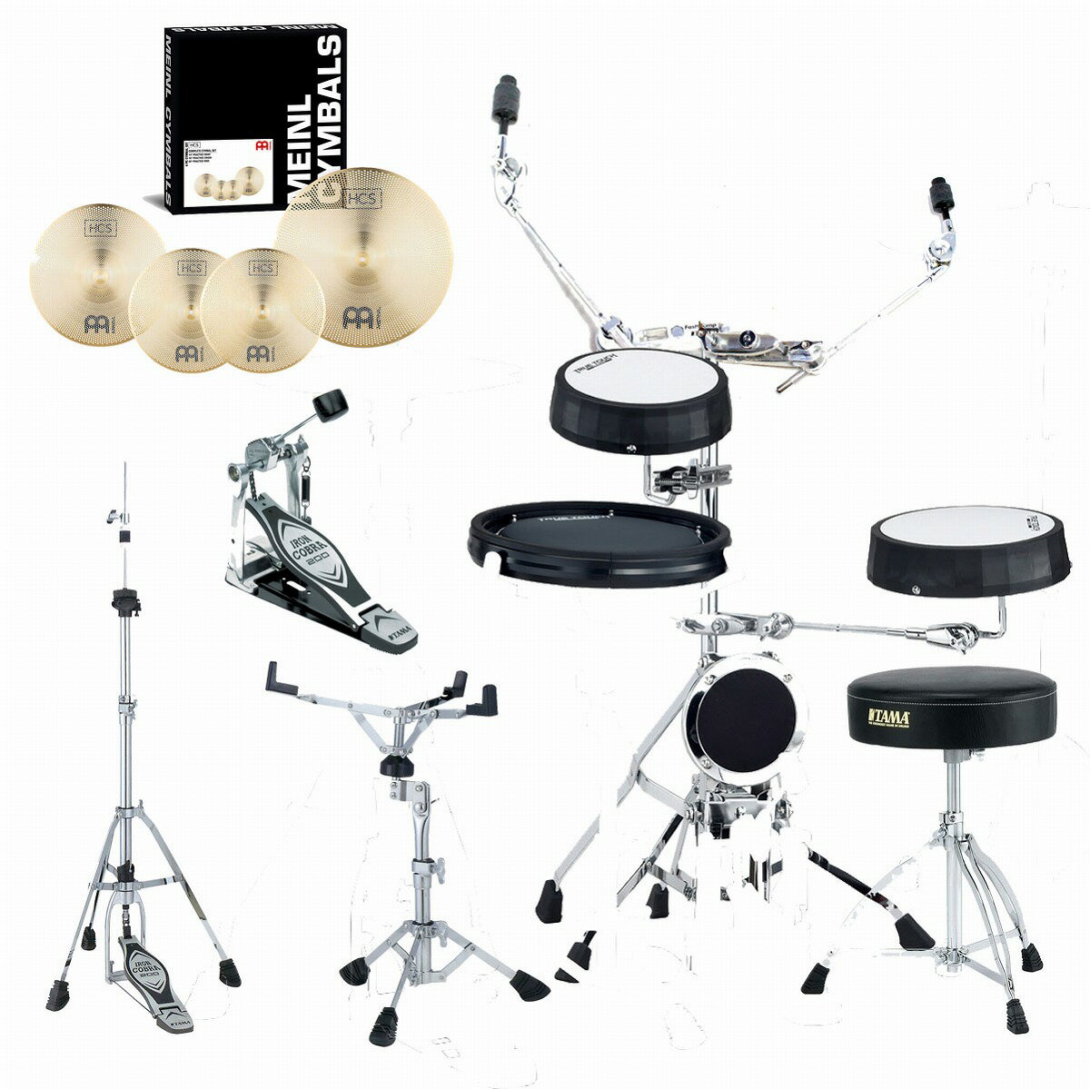 TAMA / TTK4S TRUE TOUCH トレーニングキット MEINL P-HCS141620 HCS Practiceシンバル/ペダルセット《2024/4月予定・次回入荷受付中》【池袋店】