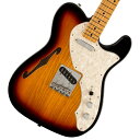 フェンダー黄金時のスタイルとサウンドをお手頃な価格で実現！"Vintera II"シリーズ登場！ Vintera II 60s Telecaster Thinlineは、60年代のタイムレスなサウンドを現代に蘇らせ、フェンダーならではのアイコニックなルックス、インスピレーション、比類ないトーンを提供します。 Vintera II 60s Telecaster Thinlineは、セミホロウのアッシュボディとメイプルネックを採用し、パンチと透明感に溢れ、アコースティックでオープンな響きと深みを持つクラシックなフェンダートーンを実現します。 60年代後期の”C”シェイプネックは、心地よい丸みを帯びた直感的で心地良い演奏性を提供し、7.25インチラジアス指板とヴィンテージトールフレットにより、大胆なベンディングや繊細なビブラートが可能で、ヴィンテージの快適さが得られます。 ヴィンテージスタイルの’60sピックアップは、煌びやかさと生き生きとしたトゥワングを提供します。 ヴィンテージスタイルのチューニングマシンは、クラシックなルックスに加え、より細かいギア比とチューニングの安定性を向上させます。 Vintera II 60s Telecaster Thinlineのクラシックなヴィンテージフィールと比類なきフェンダーサウンドで、あなたにしかできない、新たな音楽の歴史を刻み始めましょう。 付属品：ソフトケース、メーカー保証書 ※画像はサンプルです。 製品仕様 Body Material Semi-Hollow AshBody Finish Gloss PolyesterNeck Maple, Late ‘60s “C”Neck Finish Gloss UrethaneFingerboard Maple, 7.25” &#40;184.1 mm&#41;Frets 21, Vintage TallPosition Inlays Black Dot &#40;Maple&#41;Nut &#40;Material/Width&#41; Synthetic Bone, 1.650” &#40;42 mm&#41;Tuning Machines Fender Vintage “F” StampedScale Length 25.5” &#40;64.77 cm&#41;Bridge 3-Saddle Vintage-Style Tele with Slotted Steel SaddlesPickguard 4-Ply Aged White PearloidPickups Vintage-Style ‘60s Single-Coil Tele &#40;Bridge&#41;, Vintage-Style ‘60s Single-Coil Tele&#40;Neck&#41;Pickup Switching 3-Position BladeControls Master Volume, Master ToneControl Knobs Knurled Flat-TopHardware Finish Nickel/ChromeStrings Fender USA 250L Nickel Plated Steel &#40;.009-.042 Gauges&#41;, PN 0730250403Case/Gig Bag Included