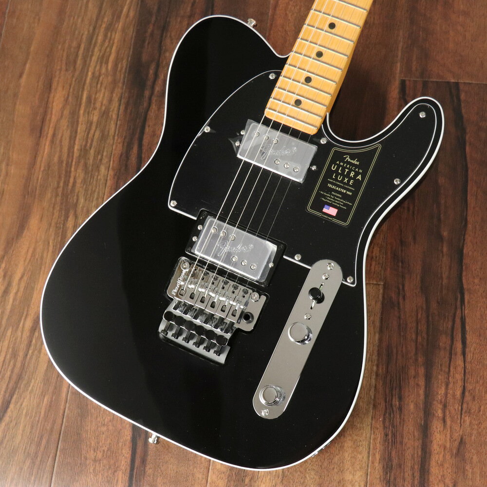 Fender / American Ultra Luxe Telecaster Floyd Rose HH Maple Fingerboard Mystic Black S/N US23005512ۡŹ