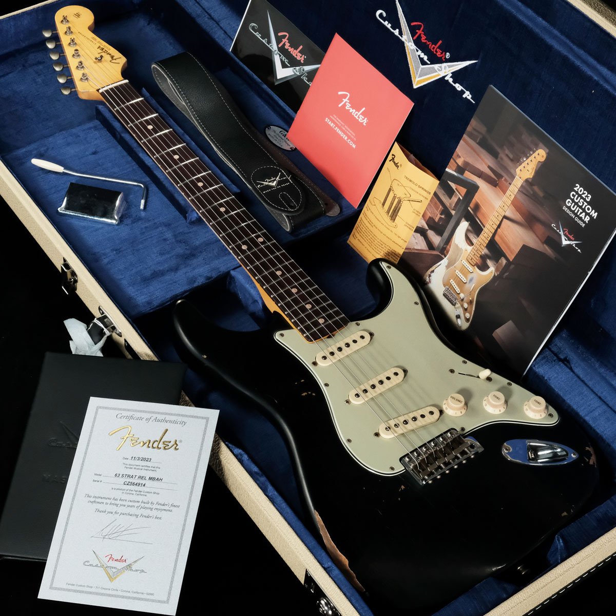 Fender Custom Shop / Master Built 1963 Stratocaster Relic Black by Andy HicksڽëŹۡͲ