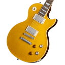 Epiphone Inspired by Gibson Custom Shopから、遂にあの"Greeny"がリリース！ Custom ShopからリリースされたKirk Hammett "Greeny" 1959 Les Paul Standard Murphy Lab Aged、USAからリリースされたKirk Hammett "Greeny" Les Paul Standardが記憶に新しいですが、ついにEpiphone(Inspired by Gibson Custom Shop)ブランドからもあの伝説的なレス・ポールを再現したモデルがリリース！ “Greeny”のストーリーは非常にミステリアスですが、これほどまでに輝かしいストーリーを持つギターはそうありません。 “Greeny”は、これまでに作られたオリジナルのレスポール・スタンダードの中で最も象徴的な1本で、ギターの知名度と並び、実にユニークなサウンドも特徴です。 以前はピーター・グリーン（フリートウッド・マック）が所有しており、その後ゲイリー・ムーアに売却され、シン・リジィとソロ・アーティストとして30年間使用されました。 現在はカーク・ハメットが所有しており、“Greeny”は3人の伝説のギタリストの手に渡り、プレイされ続けているのです。 その特徴的なサウンドとして、ネックピックアップのマグネットを反転させているため、トグル・スイッチをセンター・ポジションにした際に奏でるそのフェイズ・サウンド（逆位相）が挙げられます。 今回リリースされたEpiphone Kirk Hammett "Greeny" 1959 Les Paul Standardは、エピフォンとギブソン・カスタム・ショップの緊密なコラボレーションにより開発されました。 カーク・ハメットが愛用している伝説的なオリジナル"Greeny"にインスパイアされ、オリジナル同様に特徴的なスペックを備えております。 USA製モデルと同じGibson USA Greenybuckerピックアップを搭載し、勿論ネックピックアップは反転されております。 ネックシェイプもCustom Greeny Profileを採用し、さらにリア側のリフレクターノブ、"Spade"ボタンGroverペグなどオリジナルを忠実に再現しております。 そして特筆すべきはヘッドストックシェイプです。遂にEpiphoneのコアモデルでもGibsonオリジナルの“openbook”ヘッドストックを採用されることとなり、Epiphone Kirk Hammett "Greeny" 1959 Les Paul Standardがその最初のモデルとなります。 その他にもGibson Custom Shopとのコラボレーションモデルに相応しく、Switchcraft製ピックアップ・セレクターとアウトプット・ジャック、CTS製ポテンショメーター、Mallory製コンデンサーなど、プレミアムなパーツを採用しています。 ルックスだけでなくサウンド、プレイフィールに於いても、あの伝説的ギター"Greeny"の"魔法"のような魅力を体験することができる、Epiphoneブランド最高峰に位置するモデルです。 EpiphoneとGibson Custom Shopのコラボーレションロゴの入ったヴィンテージスタイルのハードシェル・ケースが付属します。 ※画像はサンプルです。杢目は1本1本異なります。仕様は予告なく変更される場合がございますので、予めご了承くださいませ。 ■付属品：ハードケース、Epiphoneユーザー登録カード ※ご購入後、同梱されるユーザー登録カードに必要事項をご記入の上、15日以内にギブソン・ジャパンへご郵送ください。ユーザー登録したご本人様に限り、メーカー規定の故障に対して保証が提供されます。 製品仕様 Body Shape Les PaulBody Material MahoganyBody Top Maple with AAA Flame Maple VeneerNeck One Piece MahoganyProfile Custom Greeny ProfileNut width 43mmFingerboard Indian LaurelScale length 628.65mmNumber of frets 22Nut Graph TechInlay Mother of Pearl TrapezoidBridge Epiphone ABRTailpiece LockTone Stop BarTuners Grover Rotomatic with Kidney ButtonsPlating NickelNeck pickup Gibson USA Greenybucker with Reversed Magnetic Polarity;Reverse MountedBridge pickup Gibson USA GreenybuckerControls 2Volume, 2Tone, 50s Wiring, CTS Potentiomenters, Mallory CapacitorsCase Vintage-style Hardshell with Tan Exterior, Pink Interior, and Custom Artwork