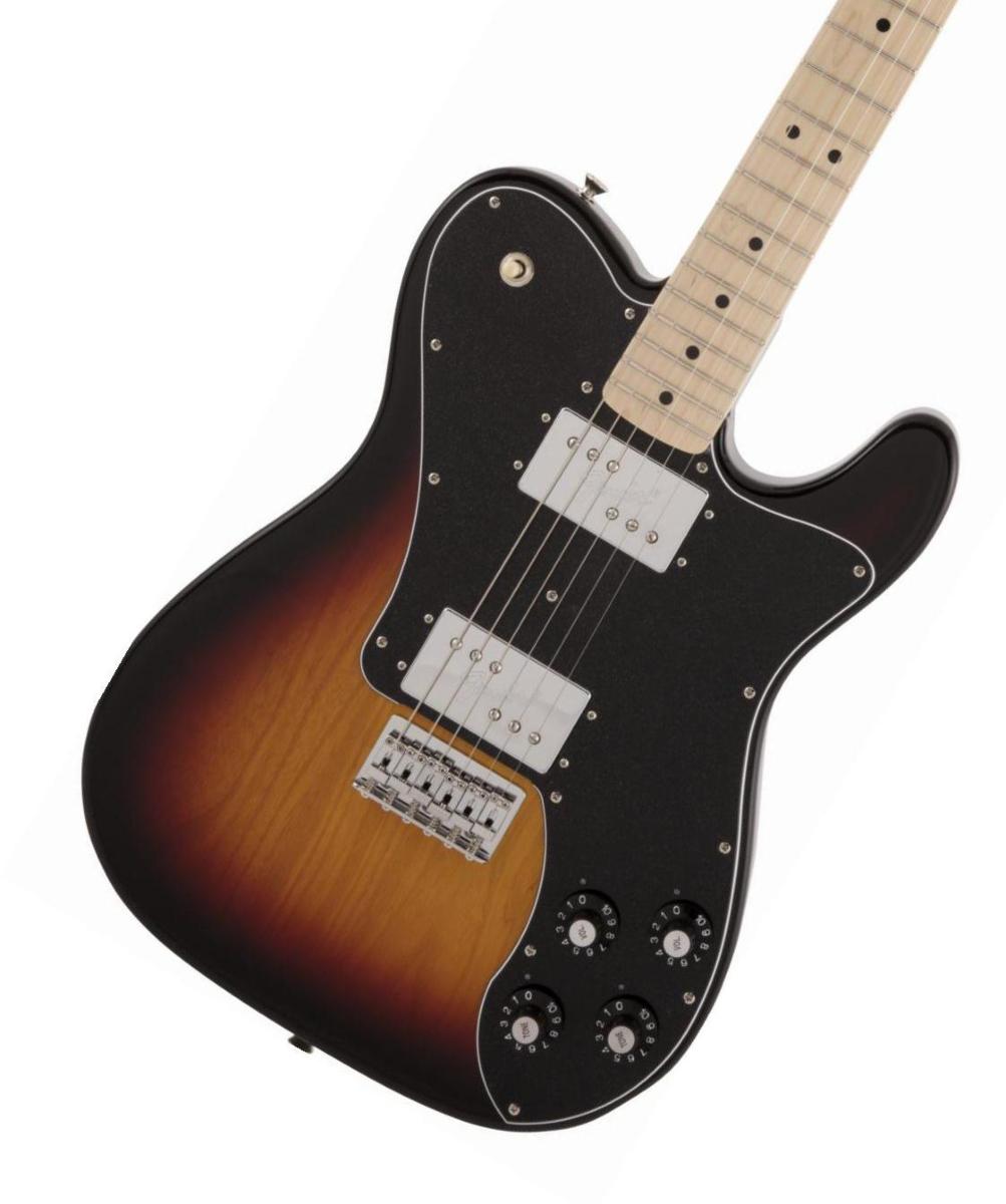 日本製フェンダーの大人気シリーズ『Made in Japan Traditional』がリニューアルして登場！ 70s Telecaster Deluxeフェンダーの伝統的な楽器製作の美学と日本の洗練されたクラフトマンシップを融合することで導き出されたMade in Japan Traditionalシリーズ。フェンダーの正統なDNAが、確かなMade in Japanクオリティで蘇ります。Made in Japan Traditional 70s Telecaster Deluxeはグロスフィニッシュのアッシュボディを採用。21本のヴィンテージスタイルフレットを装備した9.5インチラジアスの”U”シェイプメイプルネックがTraditionalシリーズならではのクラシカルな演奏性を提供します。6サドル式String-Through-Bodyブリッジ、そしてTraditionalシリーズのために選定されたオリジナルピックアップはリアルで音楽的なヴィンテージトーンを奏でます。細めに設計されたナ ット幅は日本のプレイヤーにも弾きやすい仕様となっています。堅実なギタークラフトマンシップと、プレイヤーのニーズに柔軟に対応する答えが、本シリーズに反映されています。主な仕様ボディ Ashボディフィニッシュ Gloss Polyesterコントロールノブ Vintage-Style Skirted Black Plasticフィンガーボード Mapleハードウェアフィニッシュ Nickel/Chromeネックフィニッシュ Gloss Urethaneピックガード 3-Ply Blackポジションインレイ Black Dotボディシェイプ Telecasterネック Mapleネックシェイプ "U" Shapeスケール 25.5" (648 mm)フィンガーボードラジアス 9.5" (241 mm)フレットナンバー 21フレットサイズ Vintageナット Boneナット幅 1.615" (41.02 mm)ブリッジピックアップ Fender Wide Range Humbuckingネックピックアップ Fender Wide Range Humbuckingコントロール Volume 1. (Neck Pickup), Volume 2. (Bridge Pickup), Tone 1. (Neck Pickup), Tone 2. (Bridge Pickup)ピックアップスイッチ 3-Position Toggle: Position 1. Bridge Pickup, Position 2. Bridge and Neck Pickups, Position 3. Neck Pickupピックアップコンフィギュレーション HHブリッジ 6-Saddle Strings-Through-Body Hardtailチューニングマシーン Fender Vintage "F" Stampedストリング Nickel Plated Steel (.009-.042 Gauges)ケース/ギグバッグ Gig Bag■付属品：ソフトケース、メーカー保証書■保証:2年※画像はサンプルです。複数のモールに掲載されているため、売却に伴う商品情報の削除は迅速を心掛けておりますが必ずしもリアルタイムではございませんので、ご注文後に万一売り切れとなっておりました際は誠に申し訳ございませんがご容赦くださいませ。