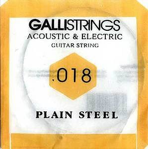 Galli Strings / Acoustic ＆ Electric Plain Steel PS018 .018 バラ弦 エレキギター弦 アコースティックギター弦 【横浜店】