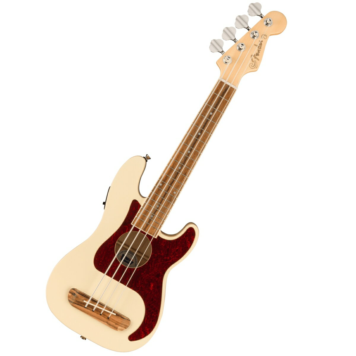 Fender / Fullerton Precision Bass Uke Walnut Fingerboard Tortoiseshell Pickguard Olympic White フェンダー ウクレレ【横浜店】