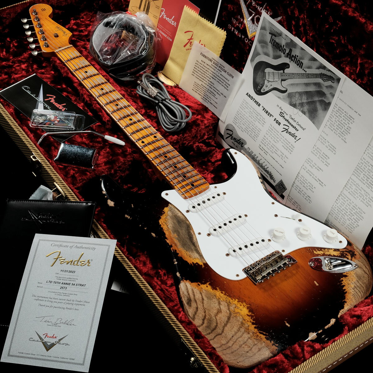 Fender Custom Shop / Limited Edition 70th Anniversary 1954 Stratocaster Super Heavy Relic Wide Fade 2CS【S/N XN2573 】【渋谷店】