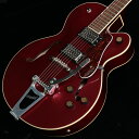 ストリームライナーがさらにパワーアップ！リフレッシュされたStreamliner Collectionは、Gretschギターの輝かしい過去の要素を再訪し、エキサイティングな新機能と組み合わせることで、優れたパフォーマンス、サウンド、スタイルを驚くべき価値で提供します。G2420T Streamliner Hollow Body Single-Cut with Bigsbyは、高次元のサウンドとパフォーマンスを求める現代のギタリストのために設計されています。G2420Tはモダンなサウンド、最新のエレクトロニクス、正真正銘のエレガントなスタイリングをフィーチャーし、”That Great Gretsch Sound!”を体現する、大胆なプレイヤーの欲求を満たすギターです。主な特徴・新開発のBroad’Tron BT-3Sハムバッカーを搭載・フルホロウ構造のアーチドメイプルボディは、豊かな響きと深いレゾナンス、スケール感のあるビッグボディサウンドを実現・Soft “C”シェイプのナトーネック・12インチラジアスローレル指板、パーロイドNeo Classicサムネイルインレイ、22本のミディアムジャンボフレットを採用・ボーンナット・マスターボリューム、マスタートーン、各ピックアップのボリュームコントロールにより、柔軟なトーン設計が可能・マスターボリュームにPush/Pullコイルスプリット機能を内蔵・ラジオコントロールノブ・固定式ローレルベース付きAdjusto-Maticブリッジ・Bigsby B60ヴィブラートテイルピース・3-plyべっ甲柄ピックガード・ニッケルハードウェアその他 ◆付属品：ソフトケース、メーカー保証2年■商品コード：0717669924638■重量：3.09kg■シリアルナンバー：IS230301362 製品仕様 Body MaterialLaminated MapleBody FinishGlossNeckNato, Soft “C”Neck FinishGlossFingerboardLaurel, 12” &#40;305 mm&#41;Frets22, Medium JumboPosition InlaysPearloid Neo-Classic Thumbnail &#40;Laurel&#41;Nut &#40;Material/Width&#41;Bone, 1.6875” &#40;42.86 mm&#41;Tuning MachinesDie-Cast SealedScale Length24.75” &#40;629 mm&#41;BridgeAdjusto-MaticPickguard3-Ply Tortoise with Gold Gretsch LogoPickupsBroad’Tron BT-3S &#40;Bridge&#41;, &#40;Middle&#41;, Broad’Tron BT-3S &#40;Neck&#41;Pickup Switching3-Position ToggleAuxiliary SwitchingPush/Pull Pot &#40;for Coil Split&#41;ControlsVolume 1. &#40;Neck Pickup&#41;, Volume 2. &#40;Bridge Pickup&#41;, Master Tone, Master Volume with Push/Pull for Coil SplitControl KnobsGretsch Radio KnobHardware FinishNickelStringsNickel Plated Steel &#40;.010-.046 Gauges&#41;Case/Gig BagSoftcase