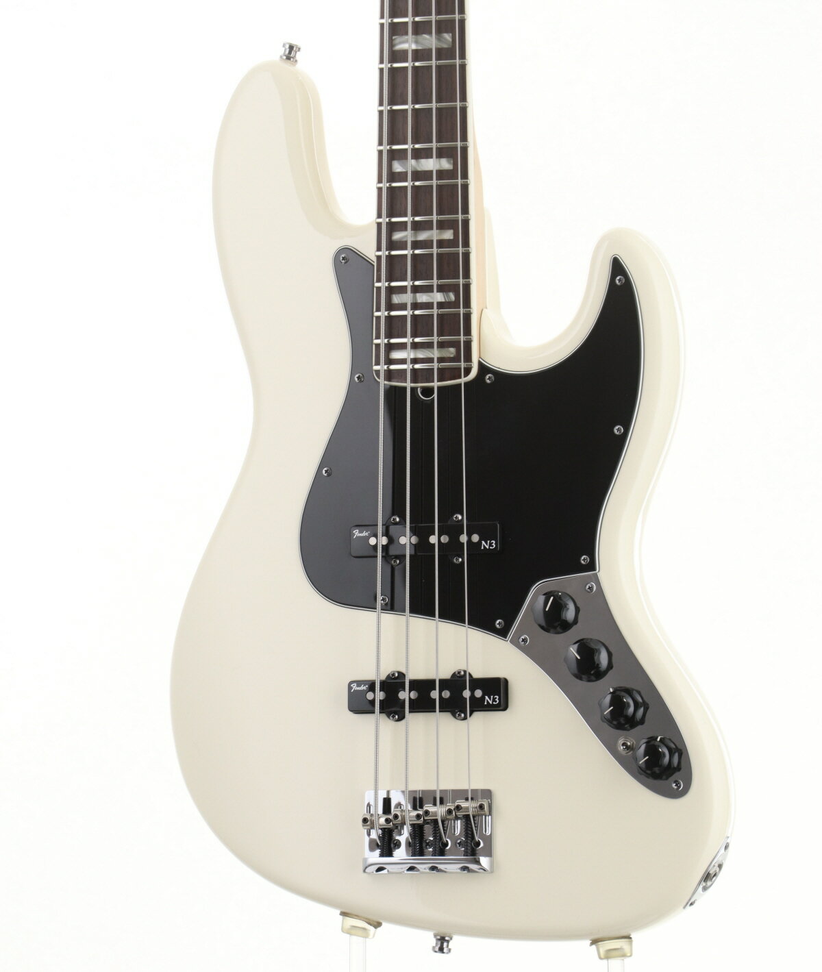 【中古】Fender USA / American Deluxe Jazz Bass N3 Pickups Alder Olympic White【御茶ノ水本店】【4/23 値下げ！】