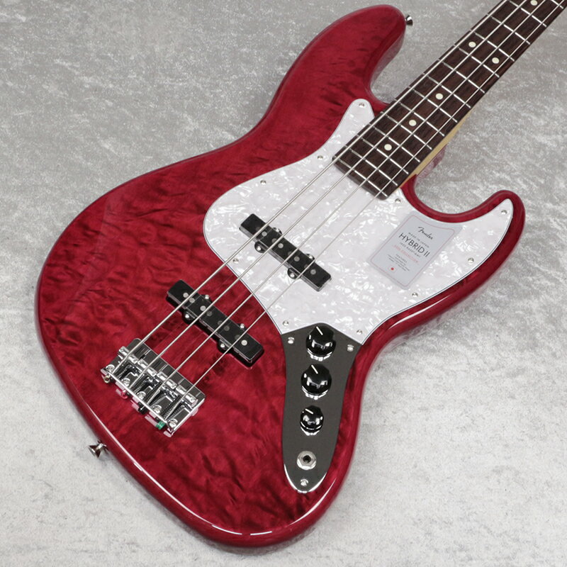 Fender / 2024 Collection MIJ Hybrid II Jazz Bass QMT Rosewood Red Beryl【新宿店】【YRK】