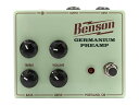 ゲルマニウム・トランジスター特有のサウンド！ Germanium Preamp Pedalは、看板商品でもあるPreamp Pedalの初段FETをゲルマニウム・トランジスターに置き換えたドライブ・ペダルです。同じく人気商品であるGermanium Boostで培った技術を流用し、温度に影響されにくく、周波数特性を損なわずにゲルマニウム・トランジスター特有のトーンが得られます。 Preamp Pedalと比べるとゲイン量は僅かに少ないですが、ゲルマニウム・トランジスターの持つリッチなサウンドがオーバードライブ〜ファズのようなサウンドまでの幅広い歪みサウンドにニュアンスをプラスします。 Germanium Boostのテイストと、Preamp Pedalのトーン・コントロール（EQ）が合体した夢のペダルが誕生しました！ 注意：ゲルマニウム・トランジスターは、温度が約48.9℃を越えると音を通さなくなります。炎天下など極端に熱いステージなどではご注意ください。 ■製品仕様 ●電源：9V電池（006P）または 9V / センターマイナス / 50mA以上 の電源アダプター（別売） ●サイズ：11.8×9.2×5cm 395g（電池含む） ※画像はサンプルです。