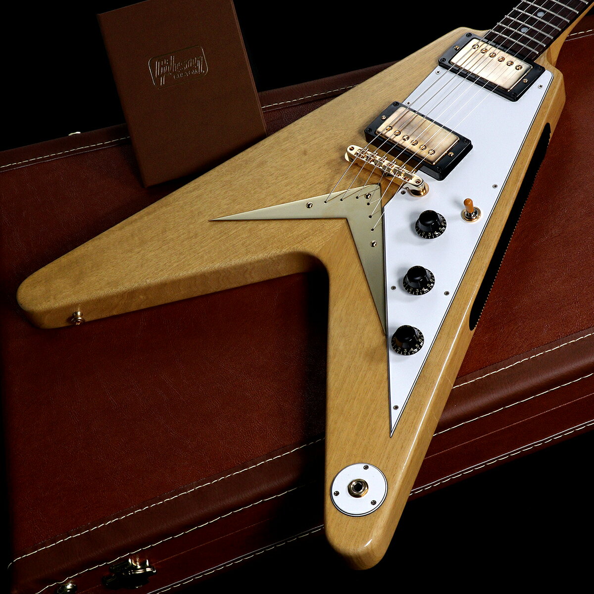 Gibson Custom Shop / 1958 Korina Flying V Reissue VOS Natural White Pickguard(重量:2.80kg)【S/N:8 4562】【渋谷店】