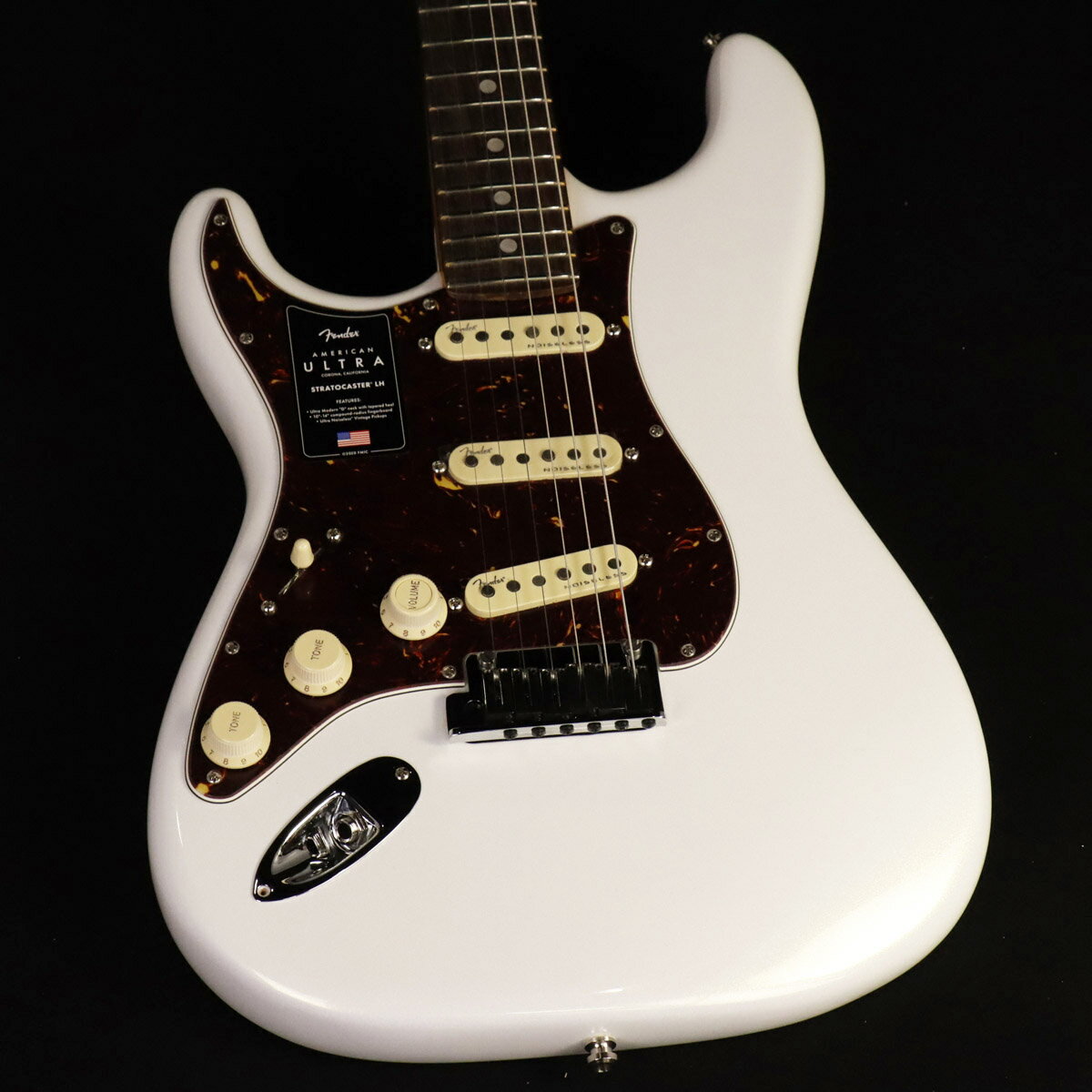 Fender / American Ultra Stratocaster Left-Hand Rosewood Arctic Pearl S/N:US23094795 ڿضŹۡYRK