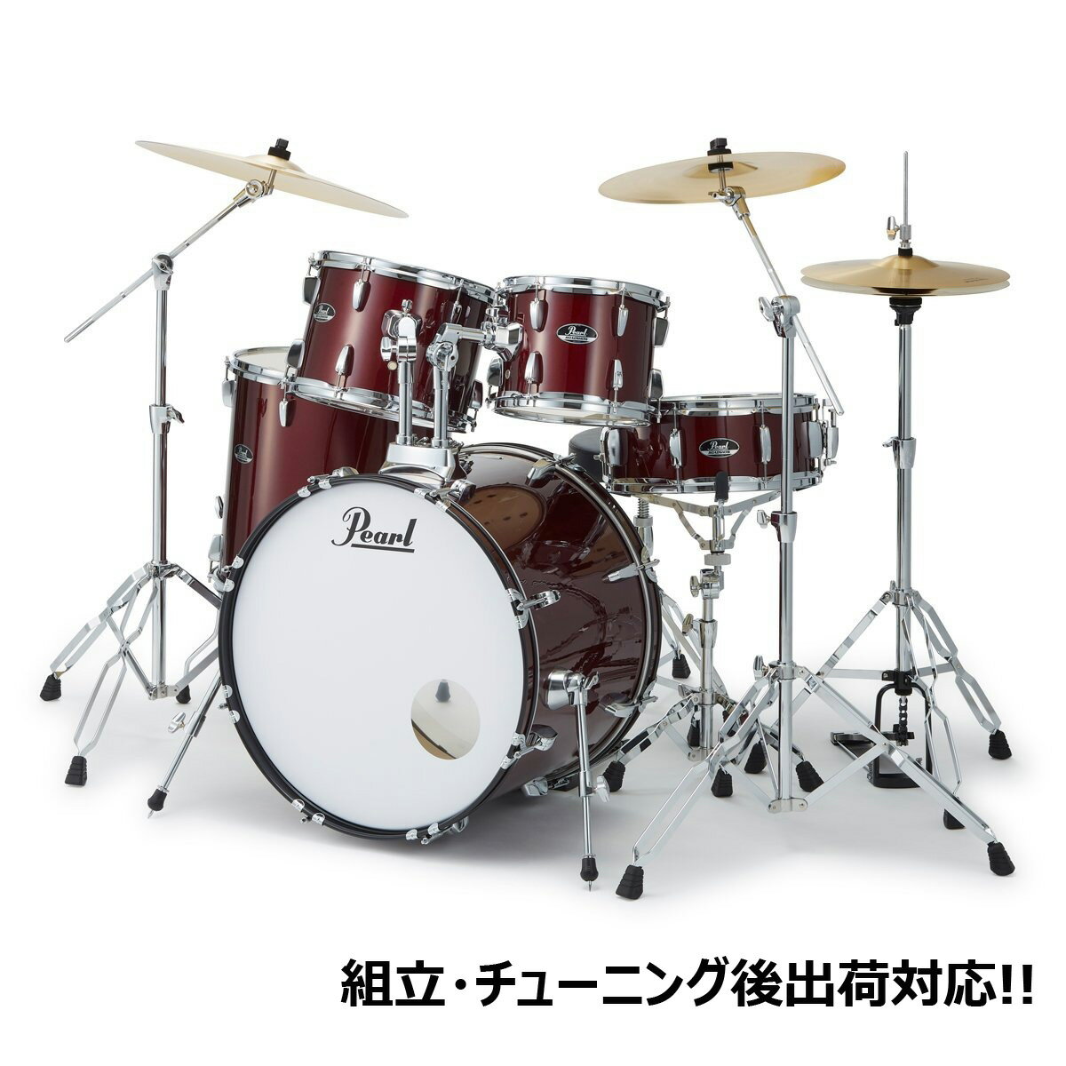 Pearl / RS525SCWN/CN #91-レッドワイン ROADSHOW ドラムセット(組立て配送対応)