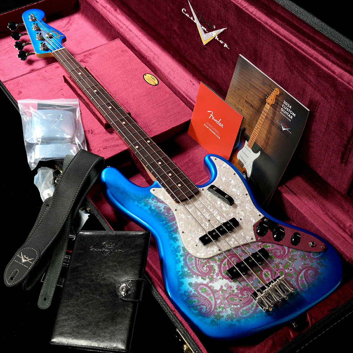 Fender Custom Shop/1960 Jazz Bass NOS Blue Burst Pink Paisley Front&Ba...