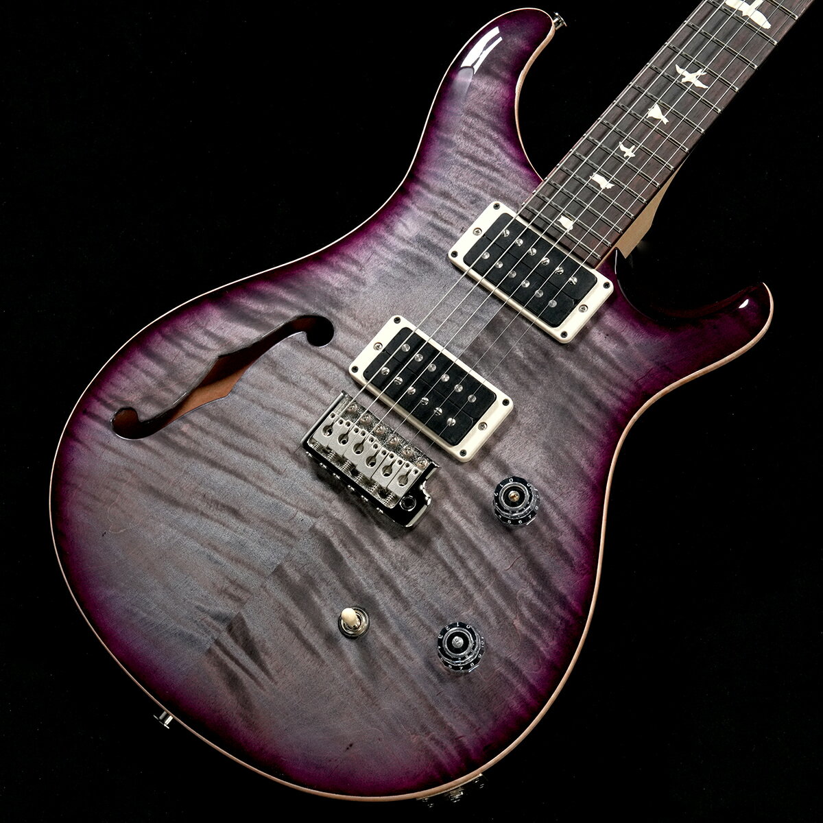 Paul Reed Smith (PRS) / CE 24 Semi-Hollow Faded Gray Black Purple Burs...