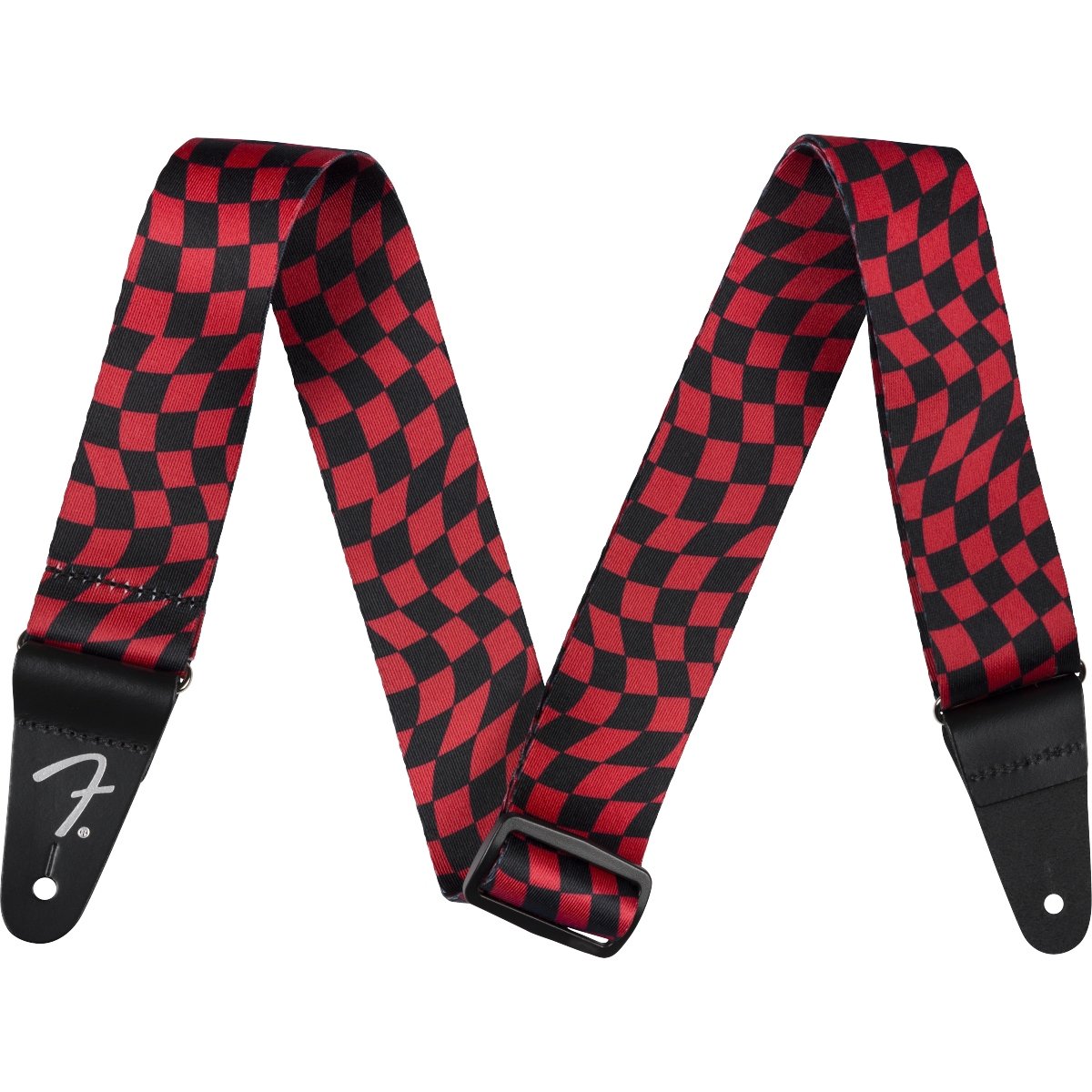WEBSHOPꥢ󥹥Fender / Wavy Checkerboard Polyester Strap Red ե [١ѥȥå]