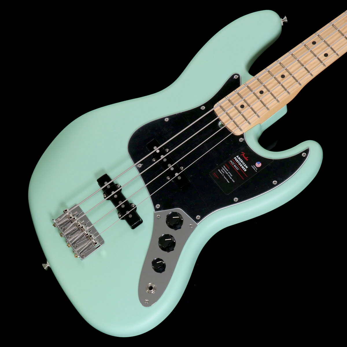 Fender USA / American Performer Jazz Bass Maple Satin Surf Green[重量:4.08kg]【S/N:US24004496】【池袋店】【長期展示アウトレット】【11/08値下げ】