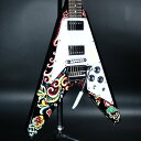 Epiphone by Gibson / Inspired by Gibson Custom Jimi Hendrix "Love Drops" Flying V Ebony【S/N 24111530017】【アウトレット特価】【名古屋栄店】