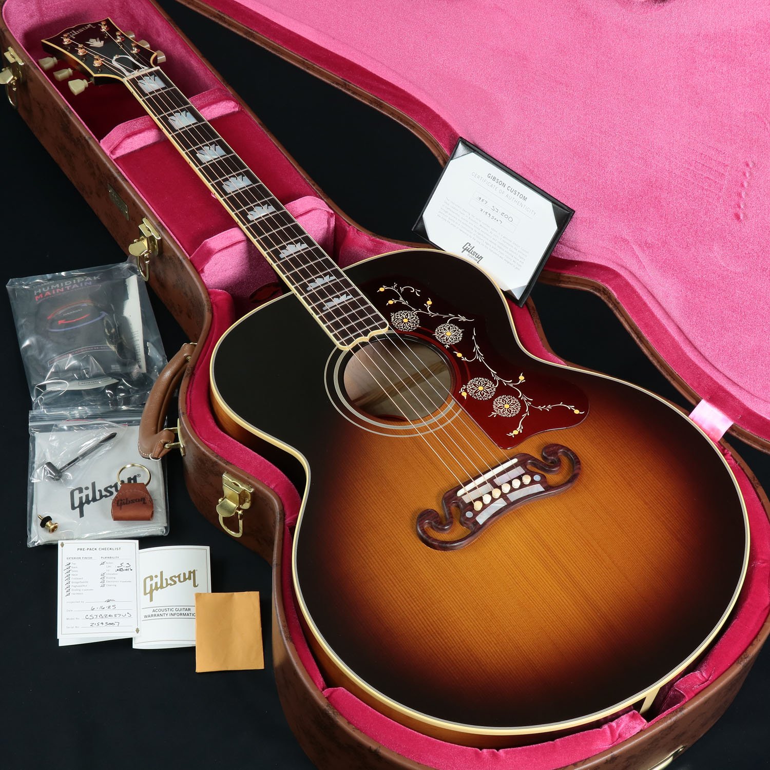 Gibson /《特典付き》Custom Shop Historic Collection 1957 SJ-200 Vintage Sunburst [2025...