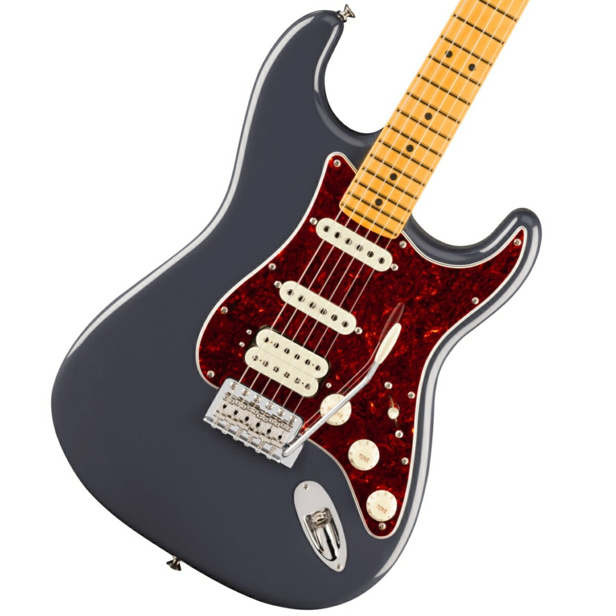 ヴィンテージの魅力とモダンなパフォーマンスが完璧に融合した『American Professional Classic』シリーズ！ American Professional Classic Stratocaster HSSは、ヴィンテージの魅力とモダンなパフォーマンスが完璧に融合したギターです。 ヴィンテージにインスパイアされたCoastline ’57 StratocasterピックアップとCoastlineハムバッカーを搭載し、パンチと煌めきに満ちた、深みのあるトーンを奏でます。 洗練されたModern “C”シェイプネックは、快適な演奏性を提供し、Fender Staggered ClassicGearチューナーは、クラシックなルックスと正確なチューニング安定性を両立しています。 カスタムフェードのヴィンテージ仕上げや、フェンダーらしいクラシックな塗装をラインナップ。サウンドだけでなく、見た目の美しさにもこだわりました。 American Professional Classic Stratocaster HSSは、フェンダー黄金期の魂を受け継ぎながら、現代のプレイヤーのために進化したモデルです。 Features ・アルダーボディ ・Coastline ’57 StratocasterピックアップとCoastlineハムバッカー ・Modern “C”シェイプネック、9.5インチラジアス指板、ミディアムジャンボフレット ・ヴィンテージスタイルハードウェアとFender Staggered ClassicGearチューナー ・Greasebucket トーン回路搭載 ・ギグバッグ付属 付属品：デラックスギグバッグ、トレモロアーム、調整用レンチ、メーカー保証書 ※画像はサンプルです。 製品仕様 Body Material AlderBody Finish Gloss UrethaneNeck Maple, Modern “C”Neck Finish Satin UrethaneFingerboard Maple, 9.5” &#40;241 mm&#41;Frets 22, JumboPosition Inlays Black DotNut &#40;Material/Width&#41; Synthetic Bone, 1.685” &#40;42.8 mm&#41;Tuning Machines Fender ClassicGear StaggeredScale Length 25.5” &#40;64.77 cm&#41;Bridge 6-Saddle Vintage-Style Synchronized TremoloPickguard 4-Ply TortoiseshellPickups Coastline Humbucker &#40;Bridge&#41;, Coastline ‘57 Single-Coil Stratocaster RWRP &#40;Middle&#41;, Coastline ‘57 Single-Coil Stratocaster &#40;Neck&#41;Pickup Switching:5-Position Blade Postion 1. Bridge Humbucking Pickup; Position 2. Middle Pickup and Bridge Humbucking Pickup; Position 3. Middle Pickup; Position 4. Neck and Middle Pickup;Position 5. Neck PickupControls Master Volume, Tone 1. &#40;Neck & Middle Pickup&#41;, Tone 2. Greasebucket Tone Circuit&#40;Bridge Pickup&#41;Control Knobs Aged White PlasticHardware Finish Nickel/ChromeStrings Fender USA 250L Nickel Plated Steel &#40;.009-.042 Gauges&#41;, PN 0730250403Case/Gig Bag Included