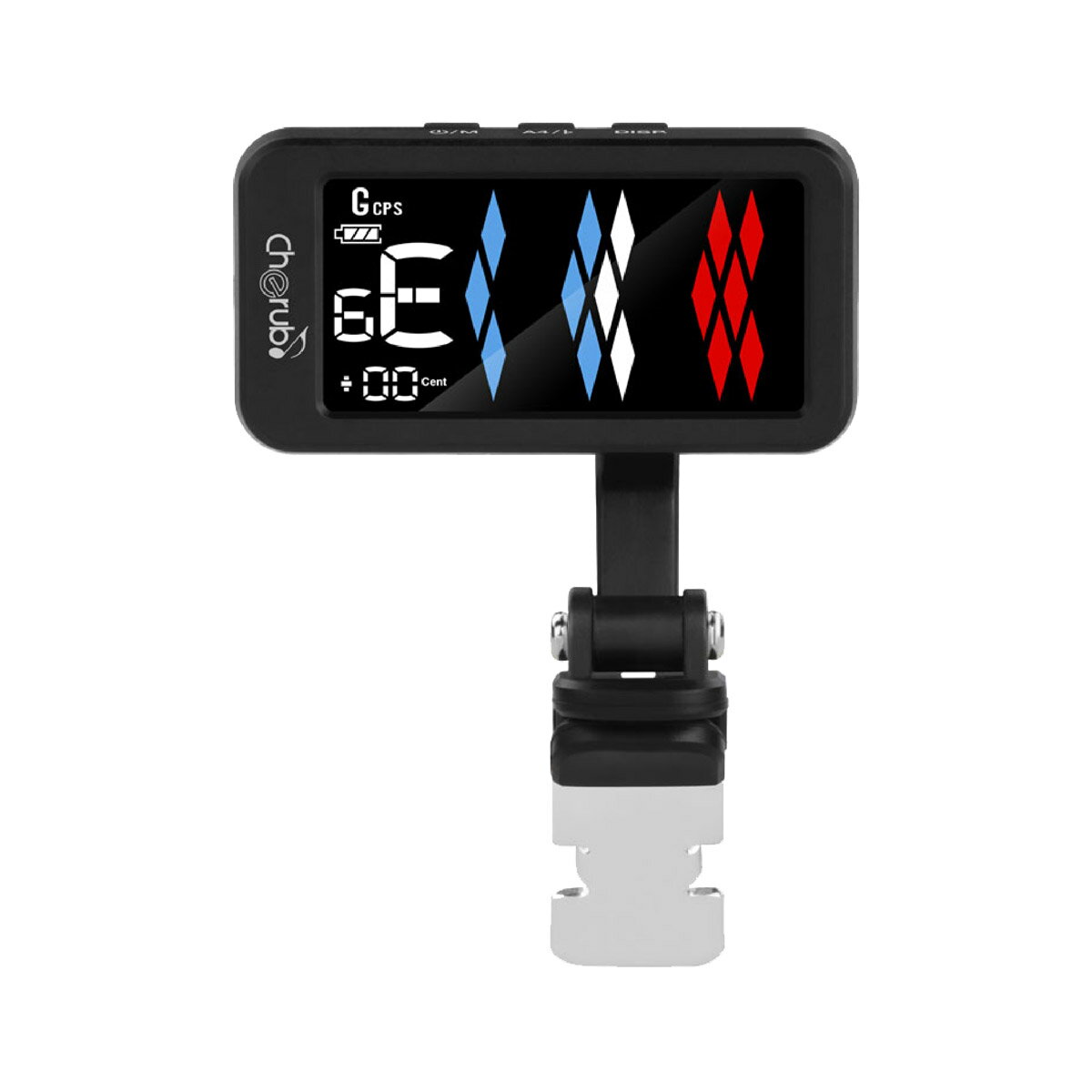 4つディスプレイモードとCPSチューニングモードを含む5つのチューニングモードを搭載した充電式クリップチューナー主な特長 5つのチューニングモードを搭載(クロマチック、ギターSTD、ギターCPS* 、ベース、ウクレレ) 切り替え可能な4つのディスプレイモードを備えたハイコントラストカラーディスプレイ 6弦ベース用に最適化され、カスタマイズされた高感度の内蔵センサー(ピエゾ) キャリブレーション、メモリーバックアップおよびオートパワーオフ機能を搭載 高い耐久性と柔軟な視認性を提供するメタルクリップとボールジョイント※ CPS(ギターコンペンセーションチューニング)は、James Taylor氏にインスパイアされ開発されたチューニングモードです。通常のチューニングから各弦のチューニングを数セントずらすことで、コードの響きを変化させます。 製品仕様 電源USB充電式&#40;USBケーブル付属&#41;充電端子USB&#40;Type C&#41;リファレンスピッチ430-450Hz&#40;1Hzごと&#41;チューニング精度±1セントサイズ28 x 55 x 49 mm &#40;W x D x H&#41;重さ34g