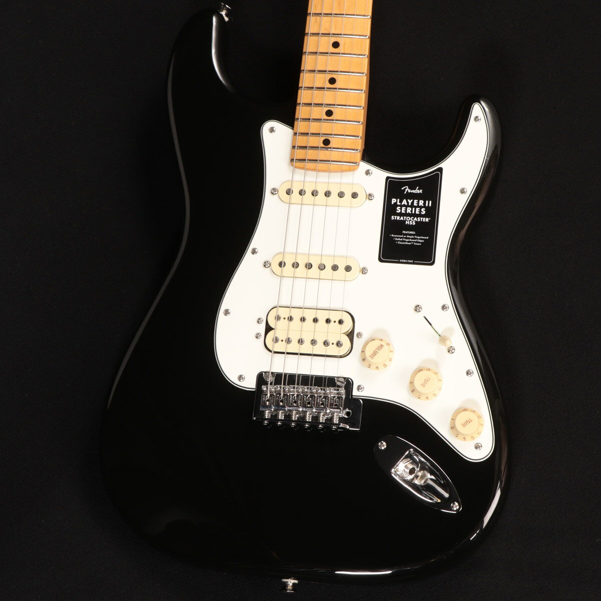 Fender / Player II Stratocaster HSS Maple Black S/N:MXS24023670 ڿضŹ
