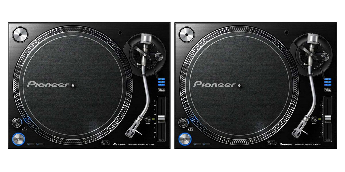 Pioneer DJ / PLX-1000 2台セット【カートリッジつきセット】【お取り寄せ商品】【渋谷店】