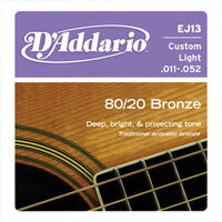 D'Addario / 80/20 Bronze EJ13 Custom Light 11-52 Ź