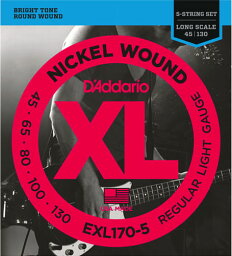 D'Addario / EXL170-5 Regular Light 45-130 Long Scale 5-Strings ベース弦【横浜店】