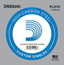 D'Addario / Acoustic or Electric Plain Steel PL010 .010 バラ弦【池袋店】