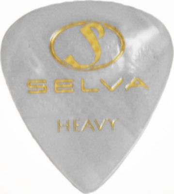 SELVA / Rubber Grip Pick Tear Drop Heavy （ラバー滑り止め付） Pearloid