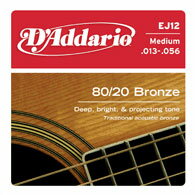 定番中の定番、ダダリオ！アコースティックギター用のブロンズ弦、ミディアムゲージです。Acoustic Guitar StringsDAddario / EJ-12 / Medium.013 .017 .026 .035 .045 .056