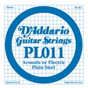 Хڴ 17Shops㤨D'Addario / Acoustic or Electric Plain Steel PL011 .011 Х鸹 ڥ쥭ۡڥƥå(ۡڥեۡڥꥪ(Daddarioۡڥץ졼󸹡ۡSingleۡPL-011ۡڿŹۡפβǤʤ253ߤˤʤޤ