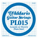 Хڴ 17Shops㤨D'Addario / Acoustic or Electric Plain Steel PL015 .015 Х鸹 ڥ쥭ۡڥƥå(ۡڥեۡڥꥪ(Daddarioۡڥץ졼󸹡ۡSingleۡPL-015ۡڿŹۡפβǤʤ253ߤˤʤޤ