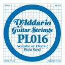 Хڴ 17Shops㤨D'Addario / Acoustic or Electric Plain Steel PL016 .016 Х鸹 ڥ쥭ۡڥƥå(ۡڥեۡڥꥪ(Daddarioۡڥץ졼󸹡ۡSingleۡPL-016ۡڿŹۡפβǤʤ253ߤˤʤޤ