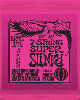 ERNiE BALL / #2623 SUPER SLiNKY 09-53 7-Strings ڥ쥭ۡElectric Guitar Stringsۡڥåȸۡڥˡܡۡڥѡ󥭡ۡڥԥ󥯡ۡPinkۡ7ۡ7stringsۡ7ѡۡڿŹ