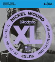 超定番！ダダリオのエレキギター用、ニッケルワウンドのスチール弦です。Electric Guitar StringsNickel Wound SteelDAddario / EXL-116 / Medium Top・Heavy Bottom.011 .014 .018 .030 .042 .052