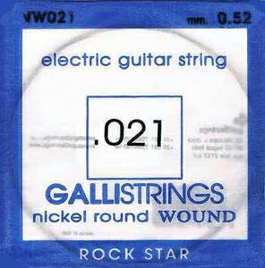 gallistrings / Electric Nickel Wound NW021 .021 バラ弦 【エレキギター弦】【ガリストリングス】【ニッケルワウンド】【Single】【NW-021】【新宿店】