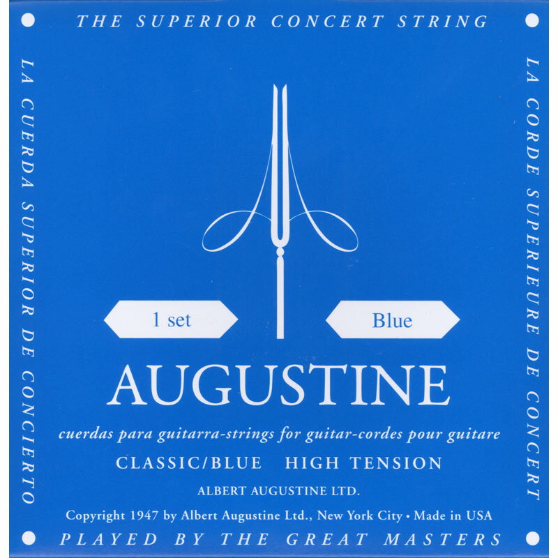 AUGUSTINE / Classic Blue Regular Trebles High Tension Basses 28-45