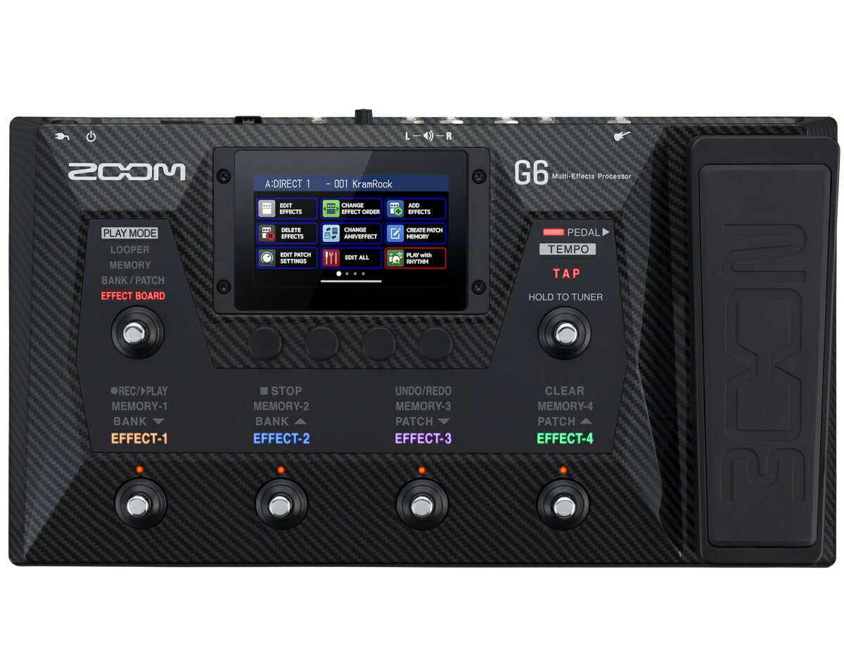 あす楽対象商品 期間限定特価 ZOOM G6 Multi-Effects Processor マルチエフェクター ズーム