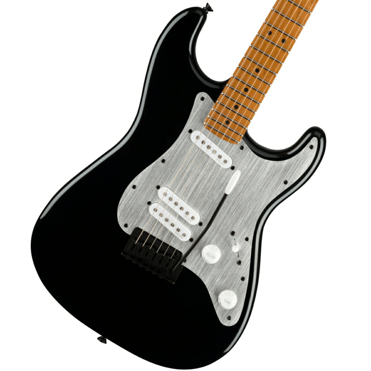 《WEBSHOPクリアランスセール》Squier / Contemporary Stratocaster Special Roasted Maple Fingerboard Silver Anodized Pickguard Black 【YRK】《 4582600680067》