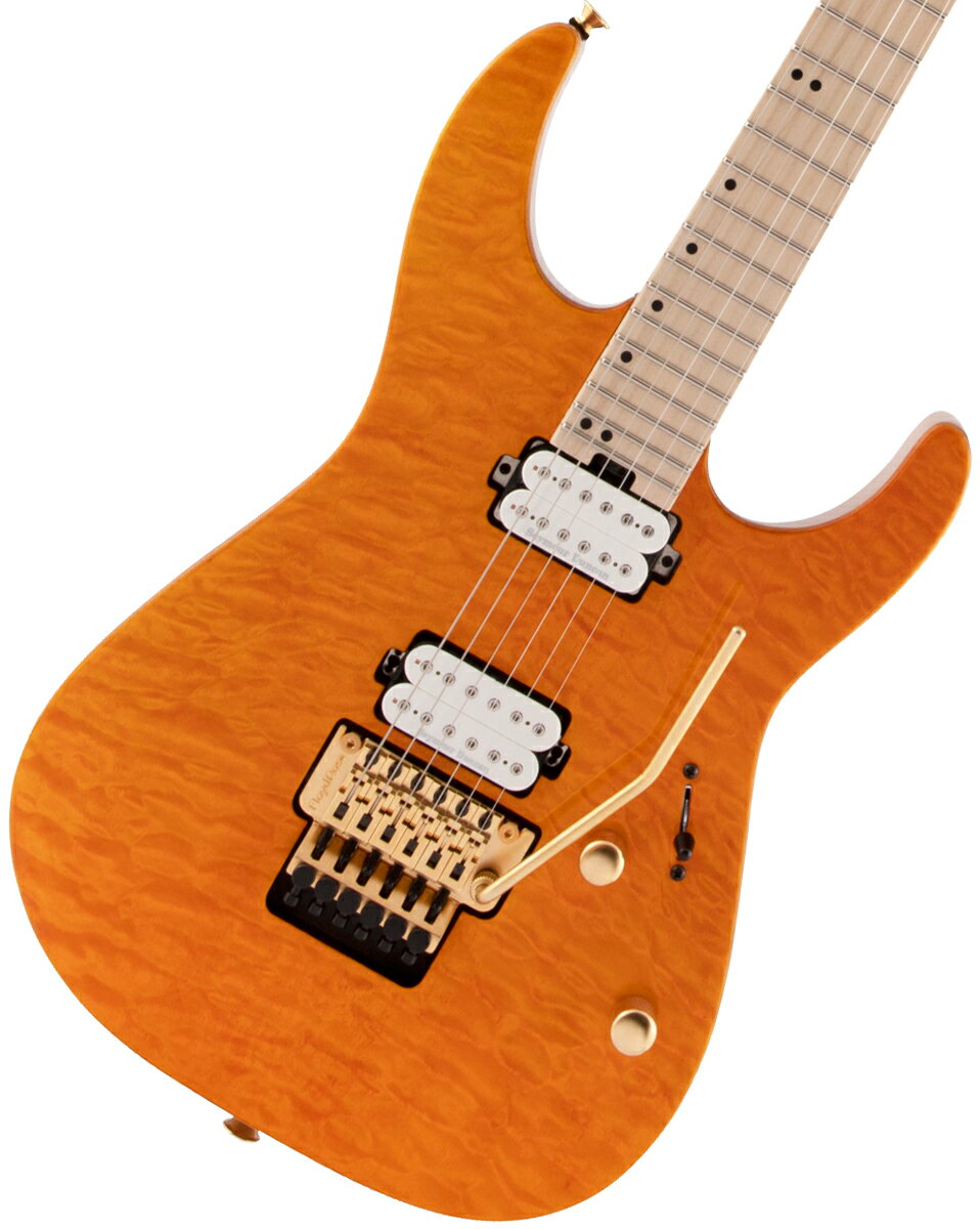 Charvel / Pro-Mod DK24 HH FR M Mahogany with Quilt Maple Maple Fingerboard Dark Amber シャーベル【YRK】《 4582600680067》