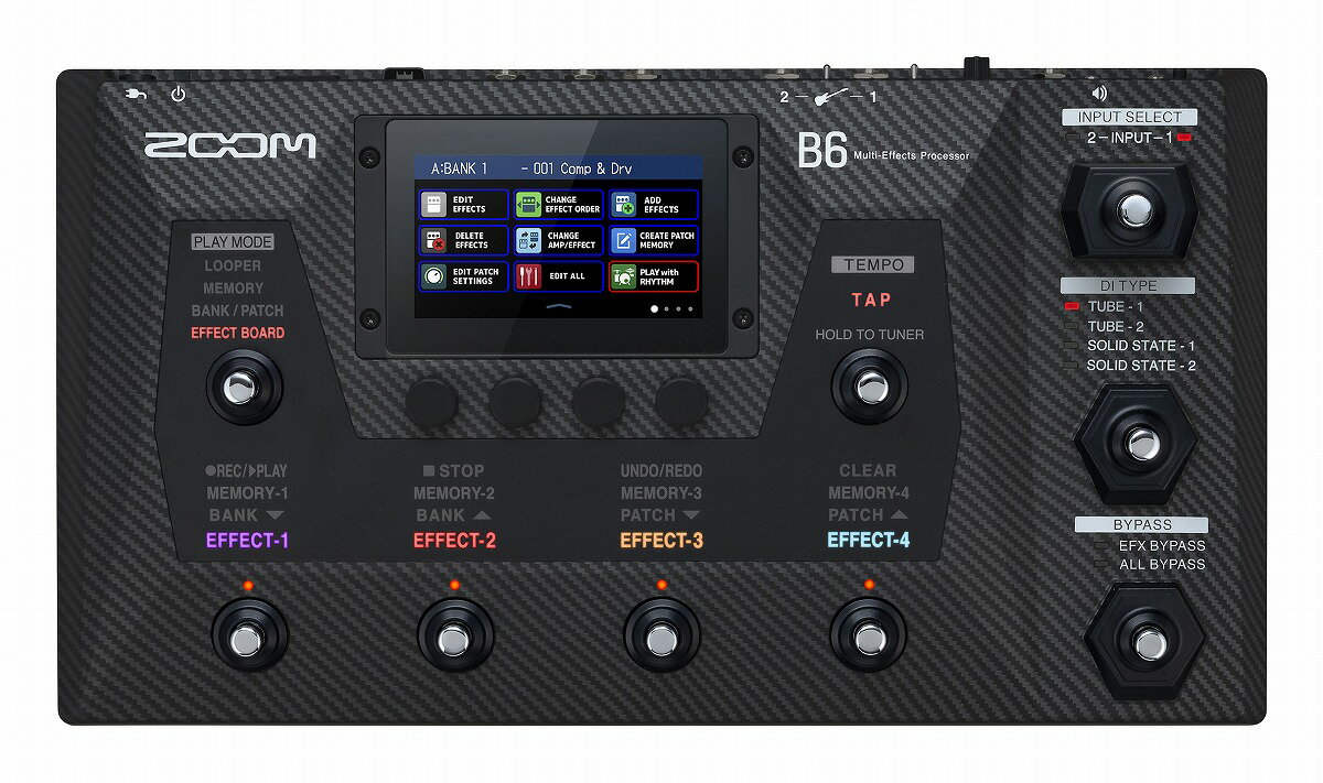 ZOOM / B6 Multi-Effects Processor ベース用エフェクター マルチエフェクター ズーム