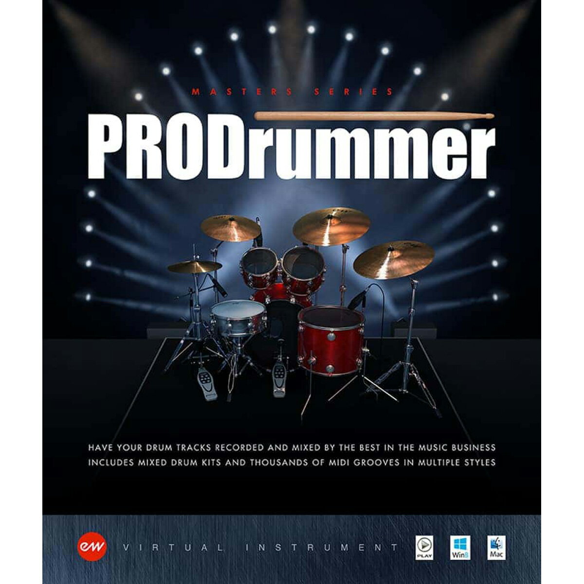 EastWest Virtual Instruments / PRODRUMMER 1&2 (EW254B255)【ダウンロード版メール納品 代引不可】【PNG】