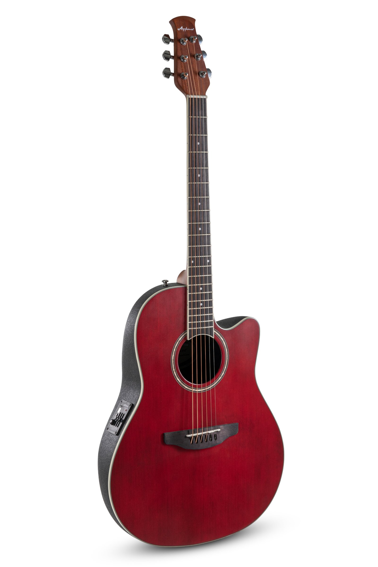 【在庫有り】 Applause by Ovation / AB24-2S RRS Ruby Red Satin 【イシバシ楽器コラボ商品】《SHUBB C1カポタストサービス》 アプローズ オベーション エレアコ アコギ アコースティックギター