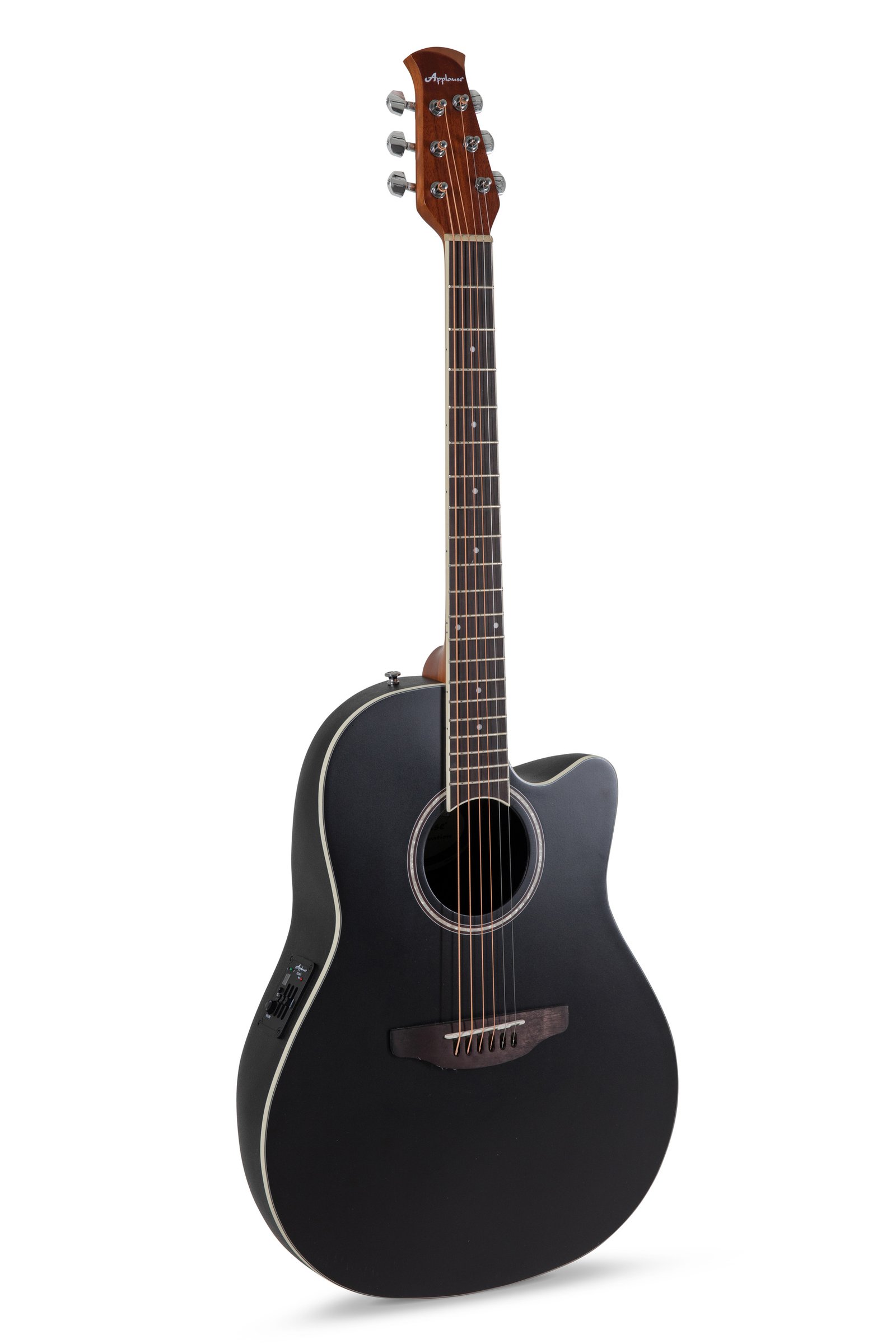 【在庫有り 】Applause by Ovation / AB24-5S BKS Black Satin 【イシバシ楽器コラボ商品】《SHUBB C1カポタストサービス》 アプローズ オベーション エレアコ アコギ アコースティックギター