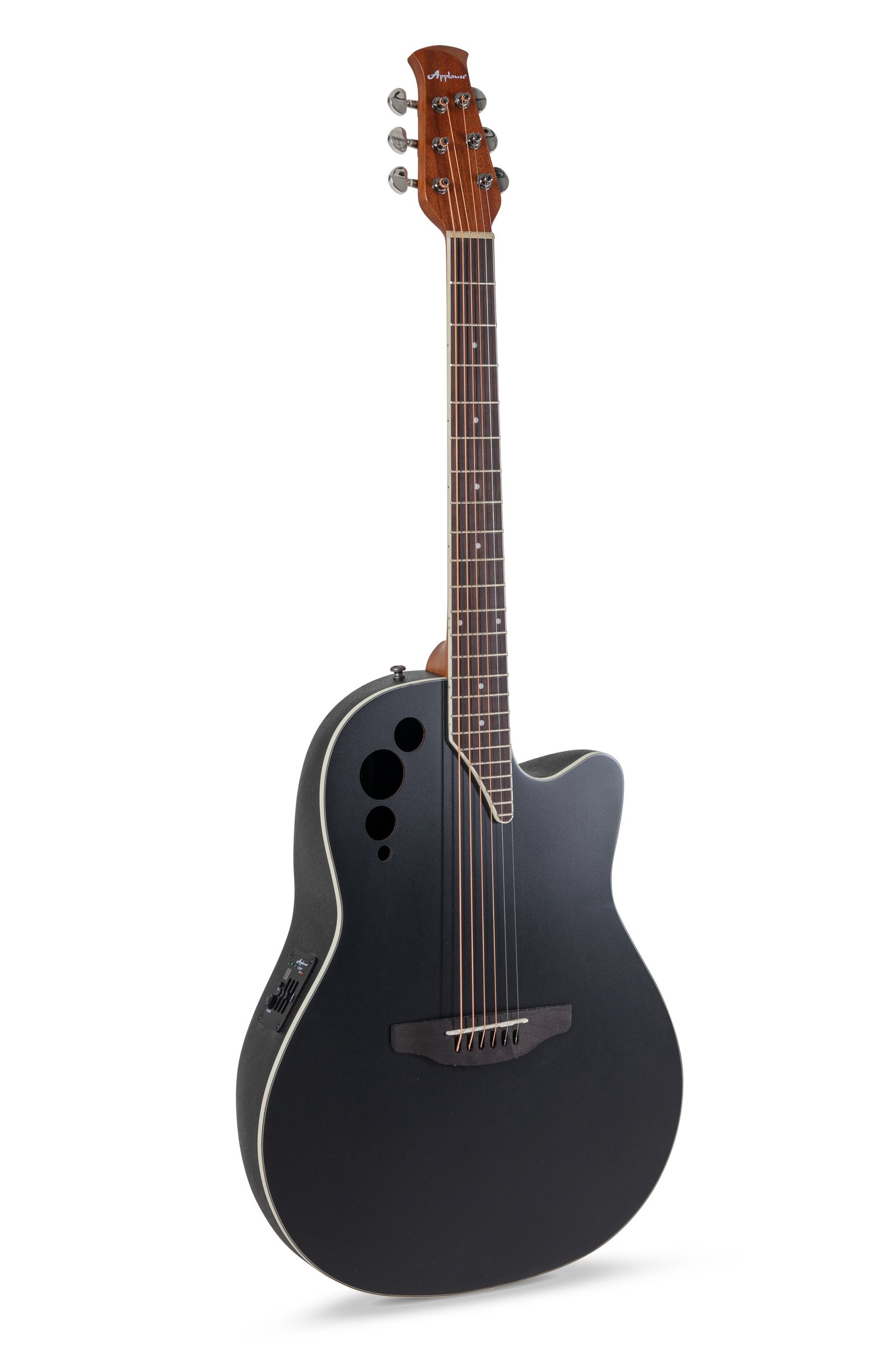 【在庫有り】 Applause by Ovation / AE44-5S BKS Black Satin 【イシバシ楽器コラボ商品】《SHUBB C1カポタストサービス》 アプローズ オベーション エレアコ アコギ アコースティックギター