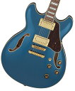 Artcore Semi-Hollow New Color Model !! ■当商品は店頭未展示の倉庫保管品でございます。出荷前に専任スタッフによる楽器の各部機能、状態のチェックを行っております。 ■より自由に、そしてより気軽に楽しむためのテイストを取り入れたARTCOREシリーズ 新カラーモデル ■ゴールドカラー・ハードウェア ゴールドカラー・ハードウェアを採用し、豪華なルックスに仕上げました。 ■ウォルナット材指板 硬質で狂いが少なく、古くから高級家具や工芸用材に用いられている材料です。音の立ち上がりが早く、ブライトなサウンドが特徴です。 ■Gibraltar Performer ブリッジ サドルの前後調整ネジをテールピース側に配置した構造のZinc製ブリッジです。 テールピース側からドライバーを差し込む構造を採用したことで、サドルの前後調整をより簡単に行うことができます。 ■Quik Change IIIテールピース テールピース上部に入れたスリットによって、スピーディかつ簡単に弦交換が可能です。 ■Classic Elite ピックアップ 厚みのあるローエンドとリッチなサウンドが特徴の Ibanez オリジナルピックアップです。 ■Sure Grip III（シュアグリップ）ノブ ナンバリング（目盛）が施されたノブの上部に滑りを防止するゴム製グリップを装着し、 コントロールのしやすさと視認性の高さを両立しています ■付属品:ソフトケース、メーカー1年正規保証書兼マニュアル※画像はサンプルです。実際にお渡しする個体とは木目が異なりますので予めご了承くださいませ。 製品スペック Neck type：AS Artcore Nyatoh set-in neck Body：Linden top & back & sides Fretboard：Bound Walnut fretboard w/Acrylic block inlay Fret：Medium frets Bridge：Gibraltar Performer bridge Tailpiece：Quik Change III tailpiece Neck pickup：Classic Elite (H) neck pickup Bridge pickup：Classic Elite (H) bridge pickup Machine Head：Ibanez machine heads Hardware color：Gold String Gauge：.010/.013/.017/.030/.042/.052 (D'Addario EXL140) ■Neck Dimensions Scale：628mm Width at Nut：43mm Width at Last Fret：57mm Thickness at 1st：21mm Thickness at 9th：24mm Radius：305mmR ■Body Dimensions Length：19 1/4” Width：15 3/4” Max Depth：2 5/8” 製品仕様 Neck typeAS Artcore Nyatoh set-in neckBodyLinden top & back & sidesFretboardBound Walnut fretboard w/Acrylic block inlayFretMedium fretsBridgeGibraltar Performer bridgeTailpieceQuik Change III tailpieceNeck pickupClassic Elite &#40;H&#41; neck pickupBridge pickupClassic Elite &#40;H&#41; bridge pickupMachine HeadIbanez machine headsHardware colorGoldString Gauge.010/.013/.017/.030/.042/.052 &#40;D&#39;Addario EXL140&#41;■Neck DimensionsScale628mmWidth at Nut43mmWidth at Last Fret57mmThickness at 1st21mmThickness at 9th24mmRadius305mmR■Body DimensionsLength19 1/4”Width15 3/4”Max Depth2 5/8”