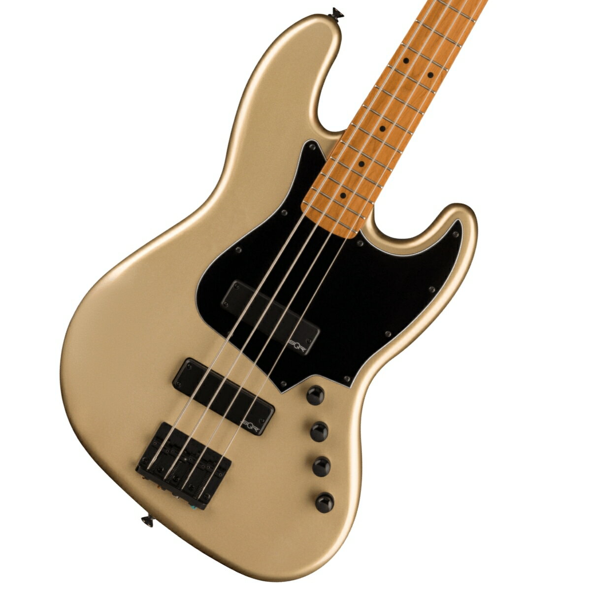 《WEBSHOPクリアランスセール》Squier / Contemporary Active Jazz Bass HH Roasted Maple Fingerboard Black Pickguard Shoreline Gold スクワイヤー【YRK】