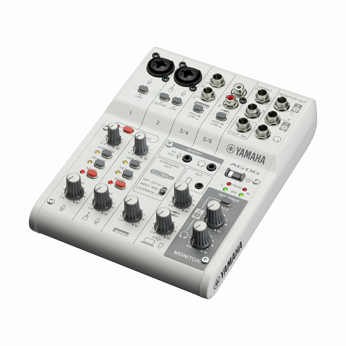 【あす楽対象商品】YAMAHA ヤマハ / AG06MK2 W (ホワイト) ライブストリーミングミキサー【PNG】